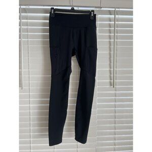 Columbia Womens XS Black Leggings With Pockets & Zipper
